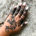 Waterproof Black Henna Cone - DOES NOT STAIN SKIN 